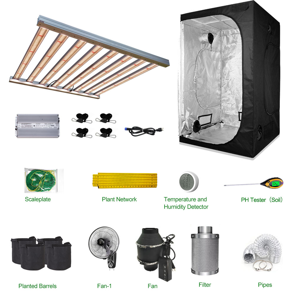 Factory Direct Supply Hydroponic Indoor Grow Tent Complete Kit, Indoor Grow Tent with Lights