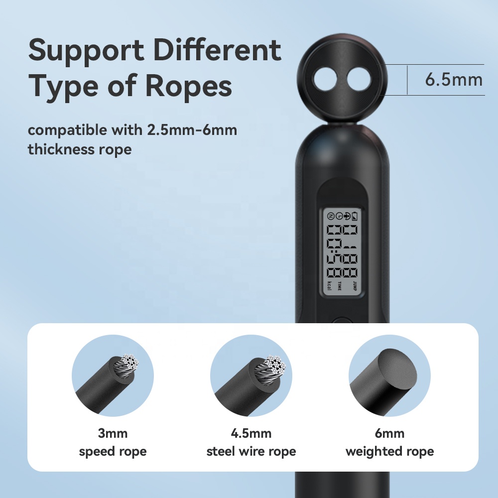 Smart App Calories Counter Digital Custom Pvc Fitness Jumping Skipping Rope With Counter