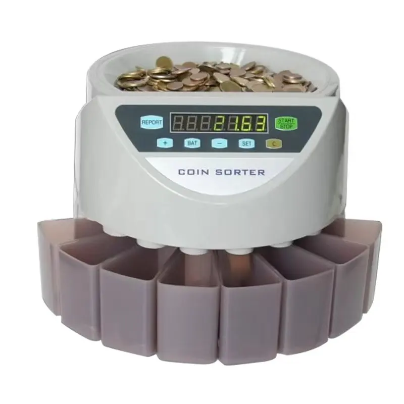 High speed cash coin sorter counting machine|electronic coin sorter for any market