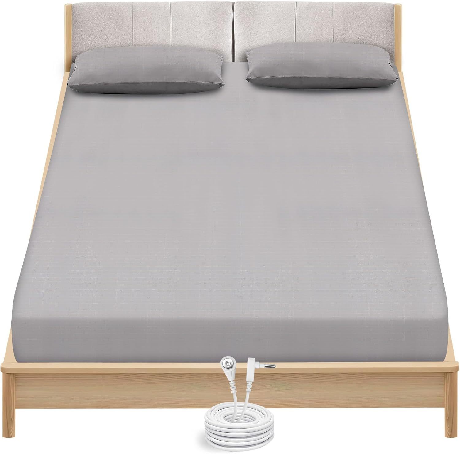 Earthing Grounding Bed Sheet 400TC 5% silver fiber 95% Cotton Sheets Fitted Grounding Sheets