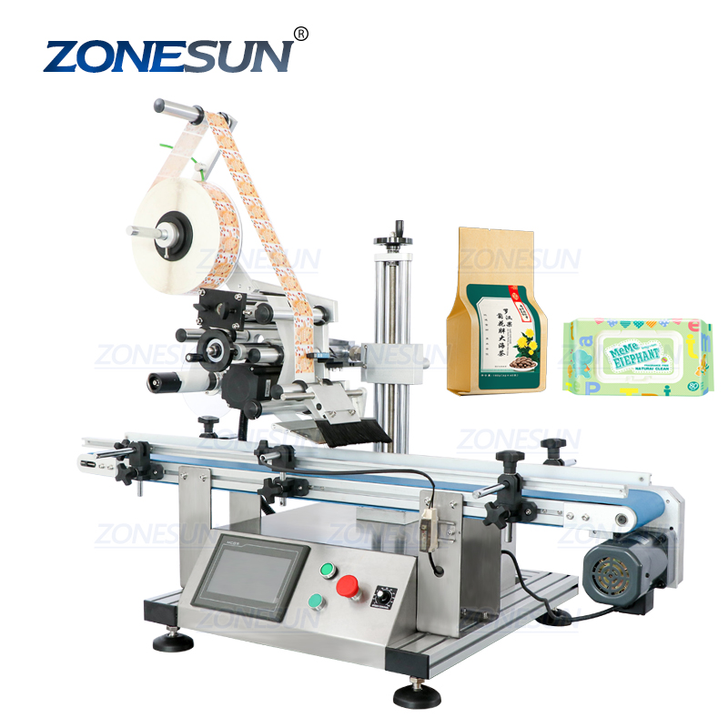 ZONESUN ZS-TB150P плоский пластиковый пакет Наклейка Автоматическая наклейка маркировка машины этикетировочные машины цена