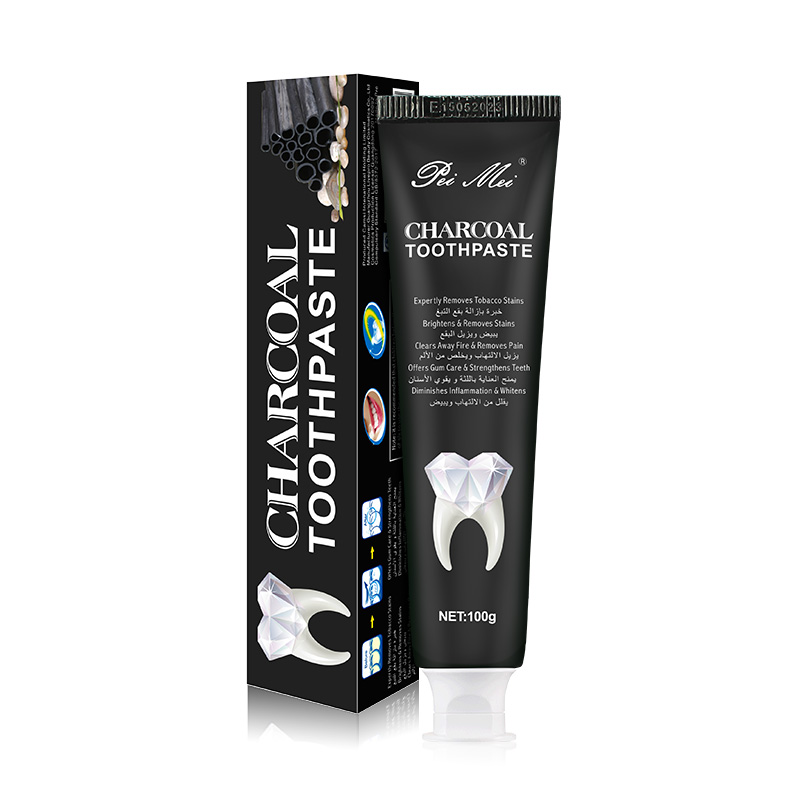 Wholesale Removes Stains Bad Breath Active Charcoal Teeth Whitening Toothpaste
