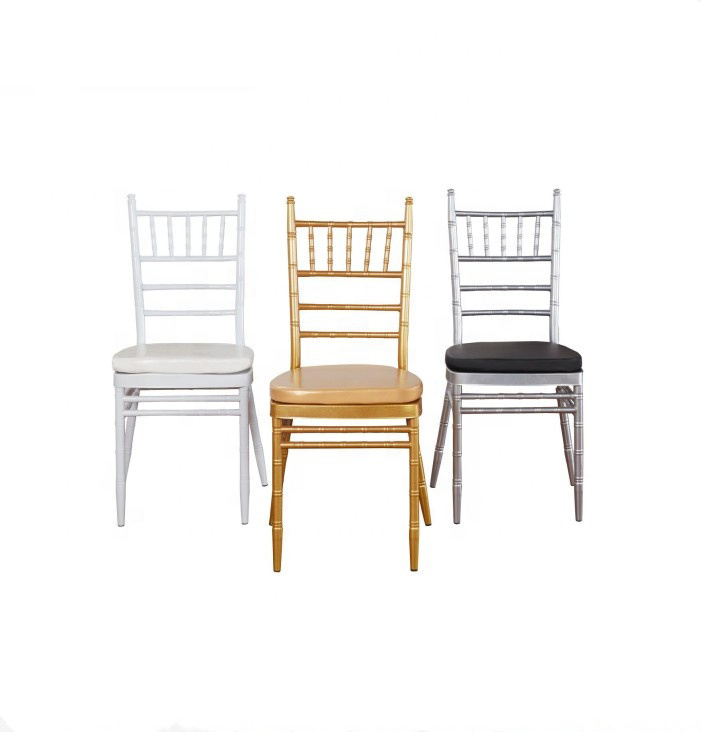 2021 Hot Sale Metal Furniture Napoleon Chairs Stacking Chiavari Chairs Weddings