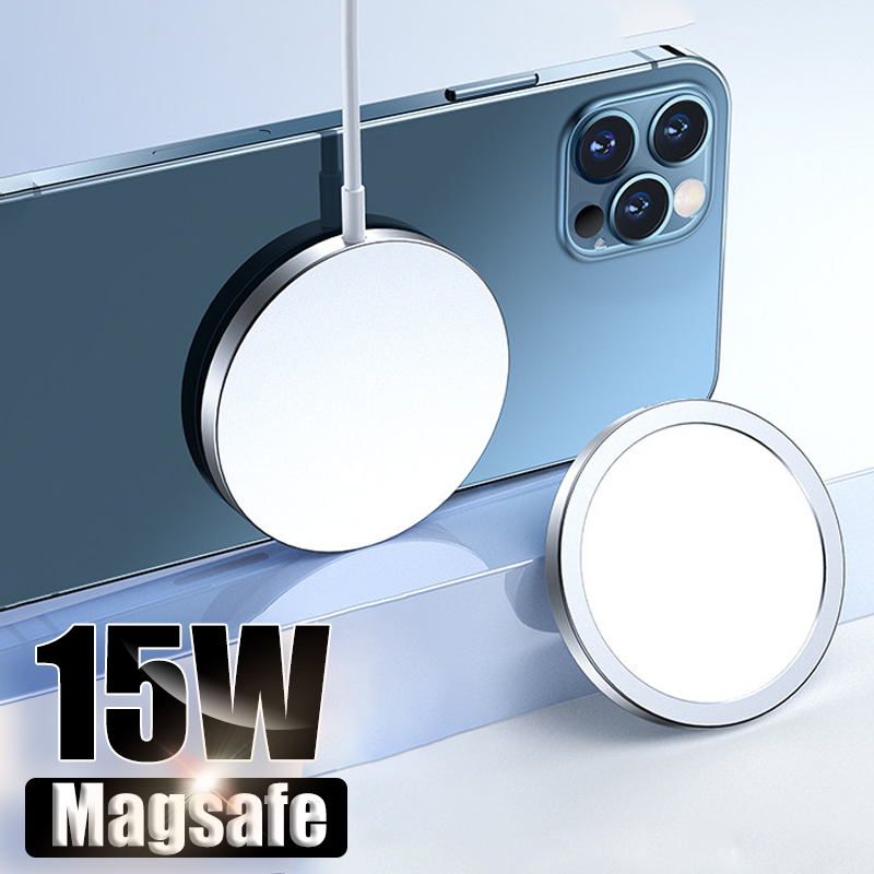 Быстрое зарядное устройство Magsafe для Iphone 12 Pro Max 11, 15 Вт, Беспроводная зарядка для Samsung Xiaomi Huawei Eu Us Pd, быстрая Магнитная Зарядка