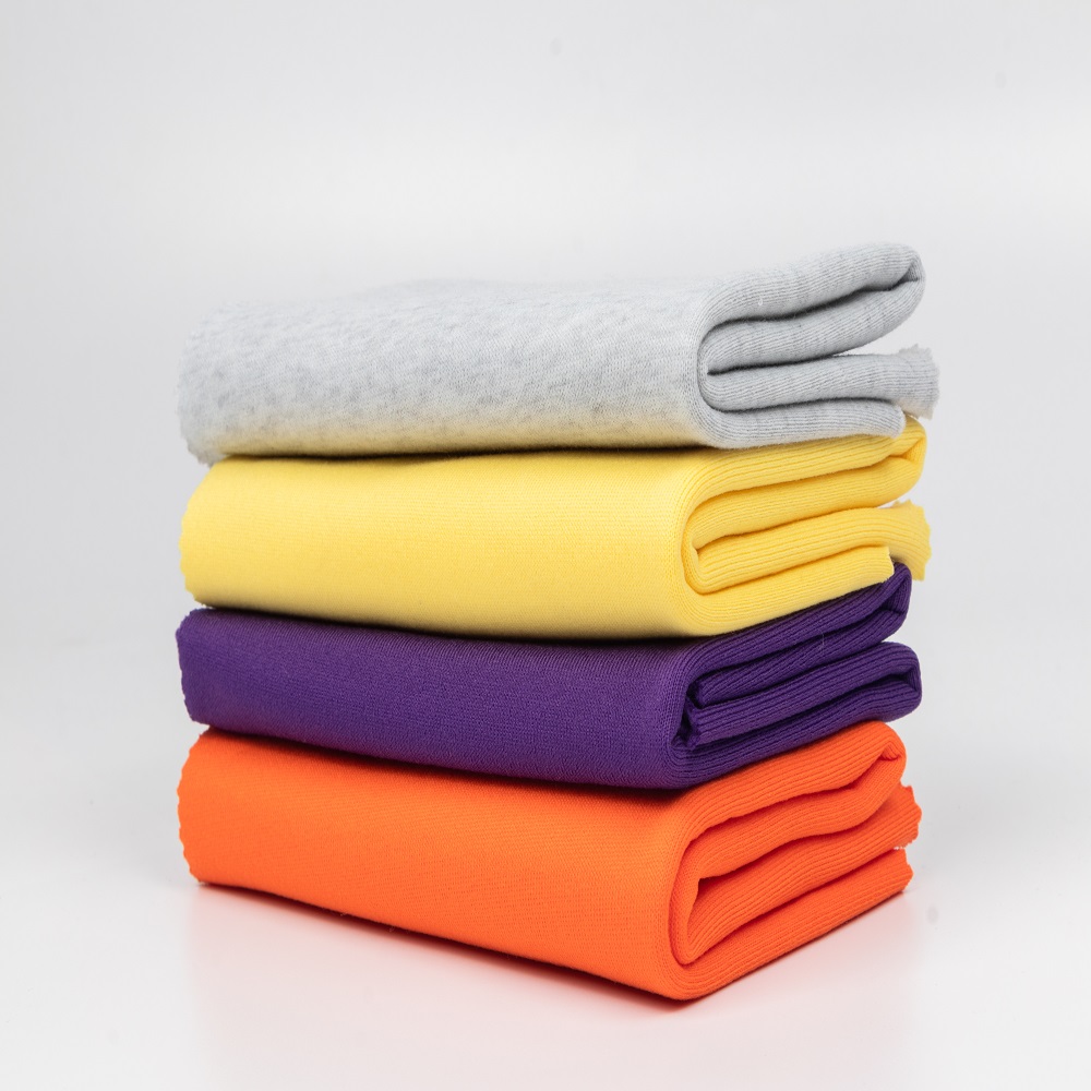 ZM003-5 In-stock china's knit 100% polyester offwhite fleece sweater fabric