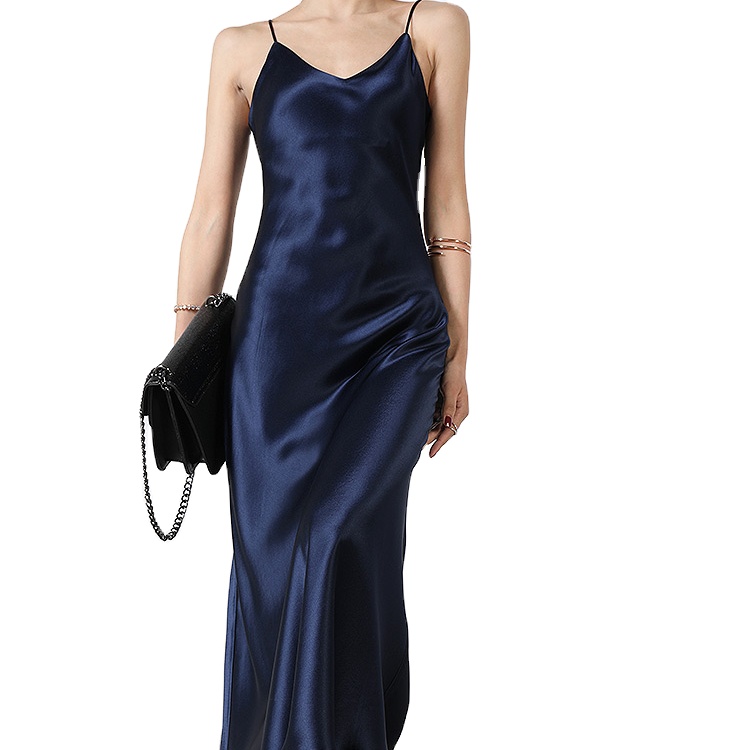 OEM ODM Custom Green Slip Midi Elegant Women Clothing Silk Women Clothing Dress