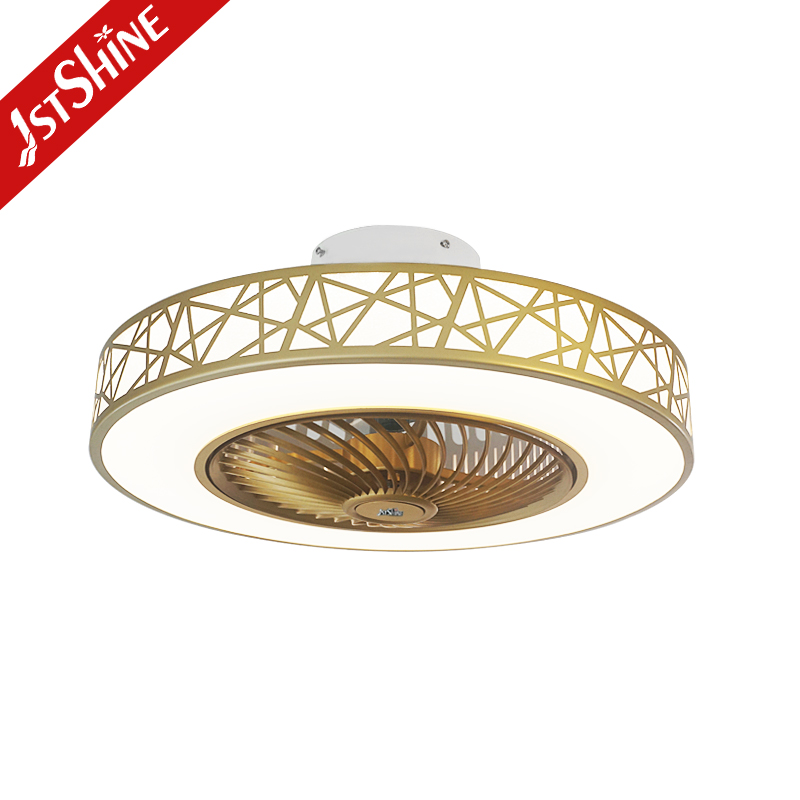 1stshine Schlafzimmer kleiner 3 Gang Gold Finish leiser Deckenventilator mit naturlichem Wind