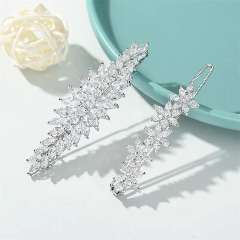 Amazon sale women wedding bridal metal crystal hair bands jewelry accessories set