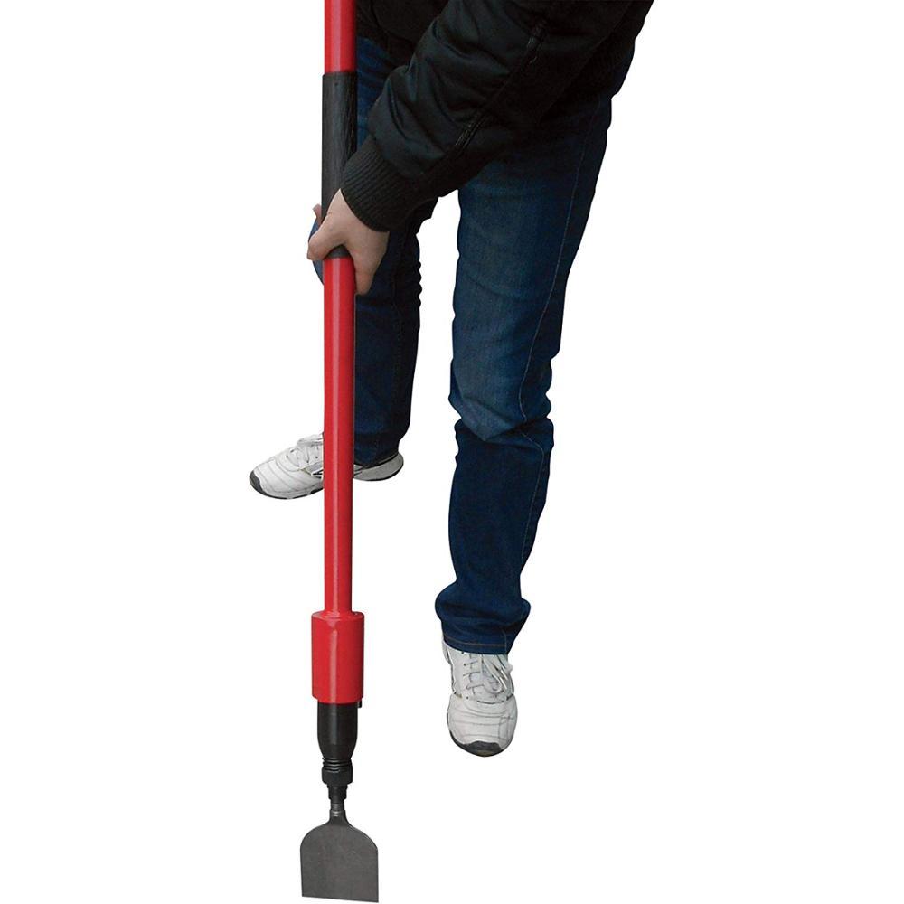 Pneumatic scraper air scaler makes short work out of removing carpet glue, linoleum and tiles aluminium body lightweight 43 in.