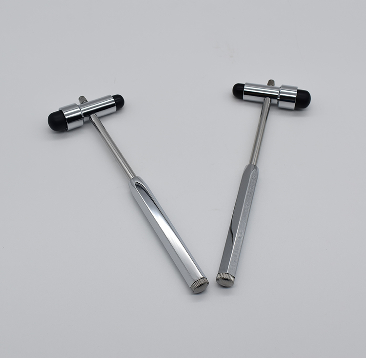 Stainless steel neurological T shape reflex hammer percussion hammer