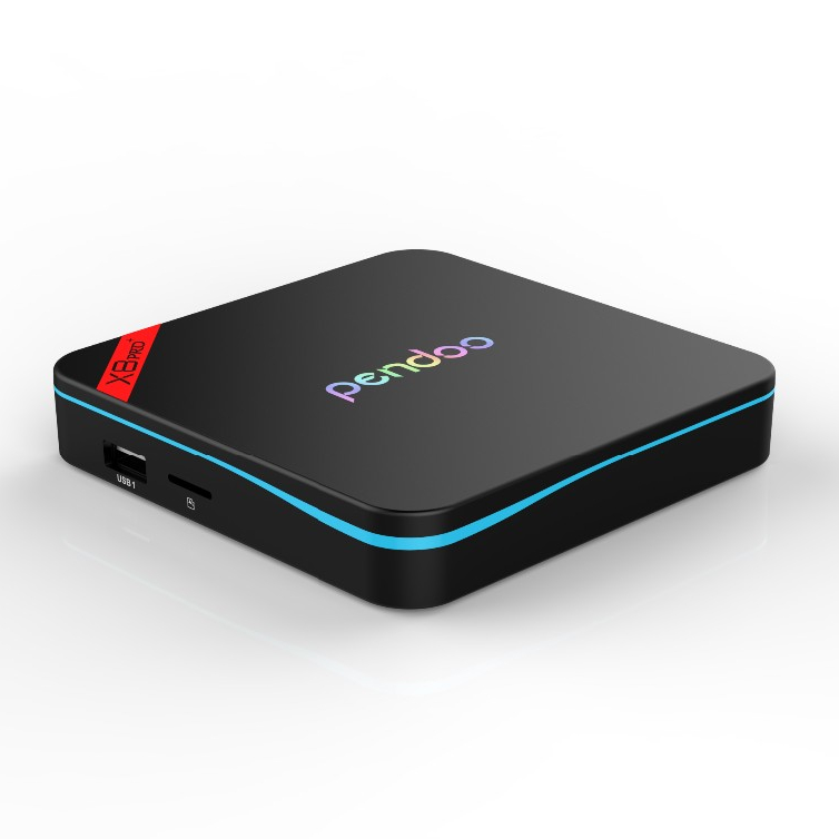 2019 Новый productPendoo X8 pro + S905X 1G 8G android tv box Руководство для amlogic s905x с высоким качеством AD плеер 17,0 HDD плеер