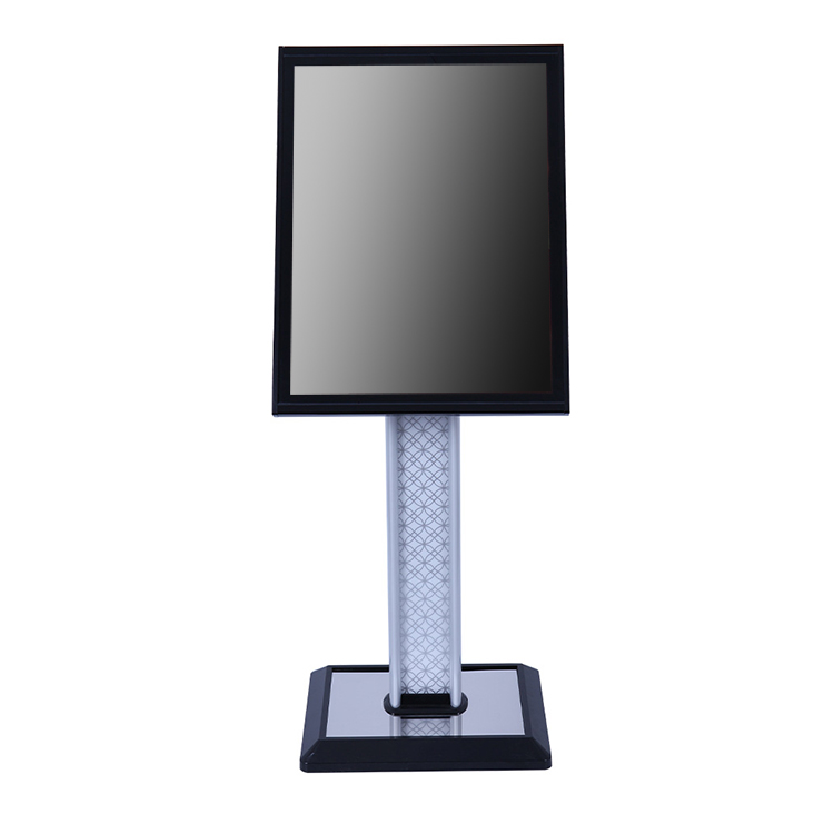Steady Base Shiny Metal Poster Display Stand