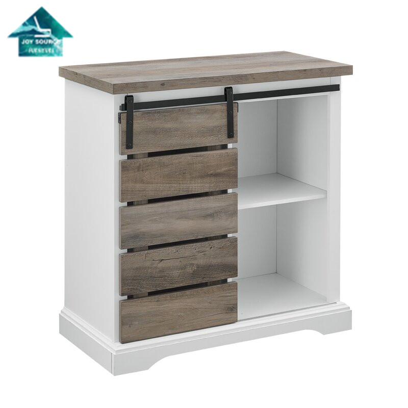 Hot Sale Wooden Sideboard Factory Supply Modern Design Barn Door Sideboard Cabinet