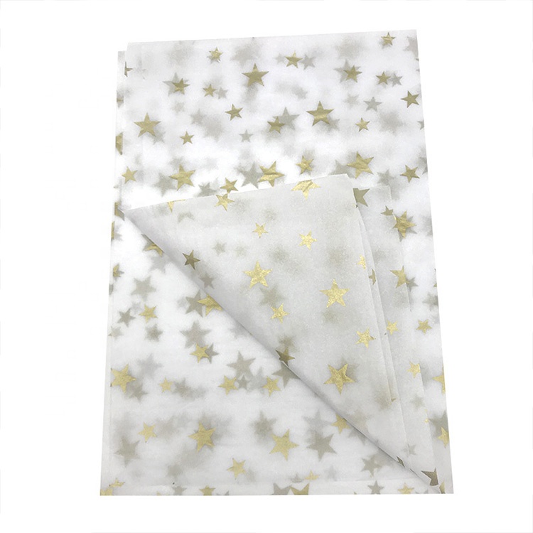 Translucence Printed Gold Logo Pattern Cake Gift Packaging Paper Waterproof Copy Paper Wrapping Tissue Paper