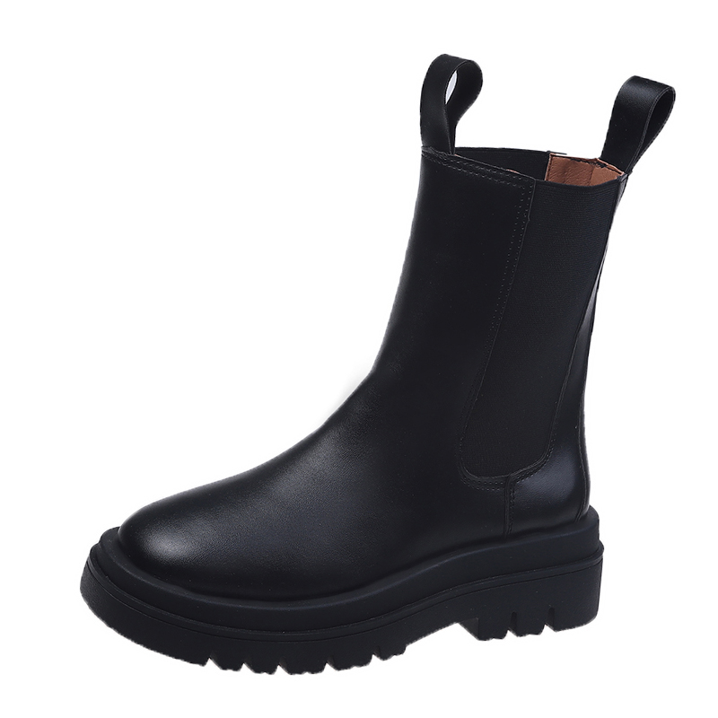chunky chelsea boot warm ankle or high cut boots chunky outsole short boots