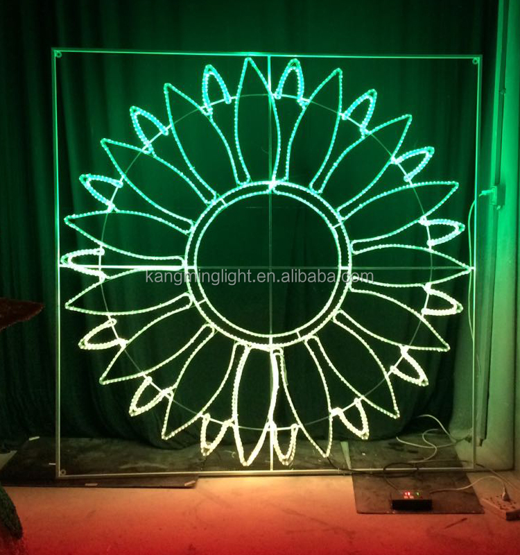 DMX LED ROUND LIGHT SUNRISE DECORATION ROPE MOTIF LIGHT FLOWER DECORATION DYNAMIC LIGHT