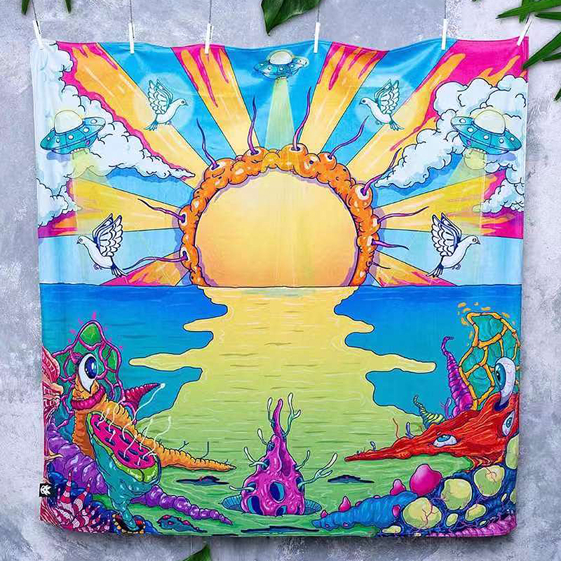 Absorbent Quick Drying Custom Made 100%Pure cotton jacquard Beach Towel