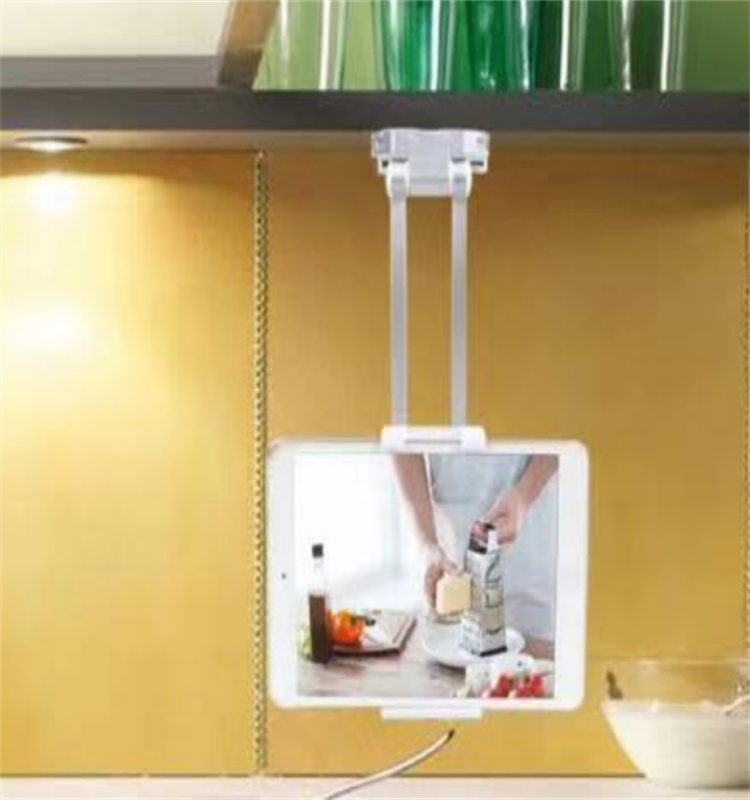 Hot Sale Kitchen Wall Bracket Desktop Aluminum Alloy Flat Mobile Phone Bracket Two in One Lazy Bracket
