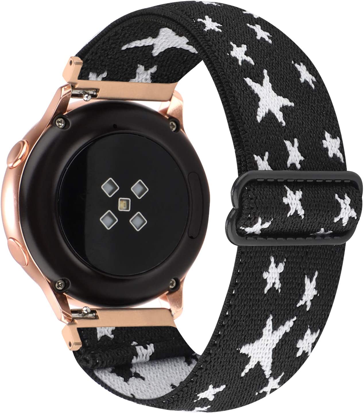 20 мм регулируемый эластичный ремешок, совместимый с Samsung Galaxy Active 2/Galaxy Watch и apple watch, нейлоновый ремешок