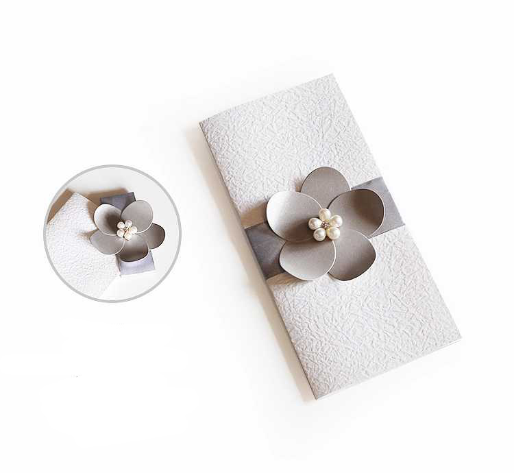 Aegean Gift Elegant Handmade Special Art Thick Paper European Wedding Invitation Card Design With Envelope