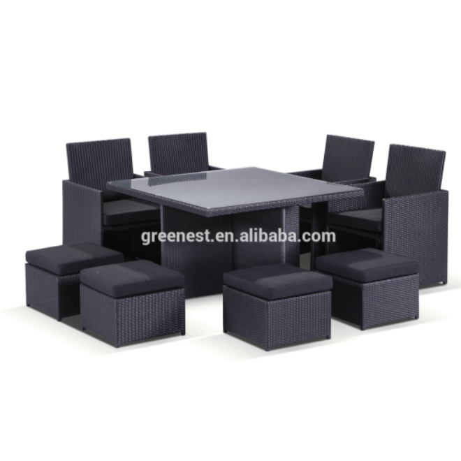 high quality table and chair furniture wicker outdoor patio dining set