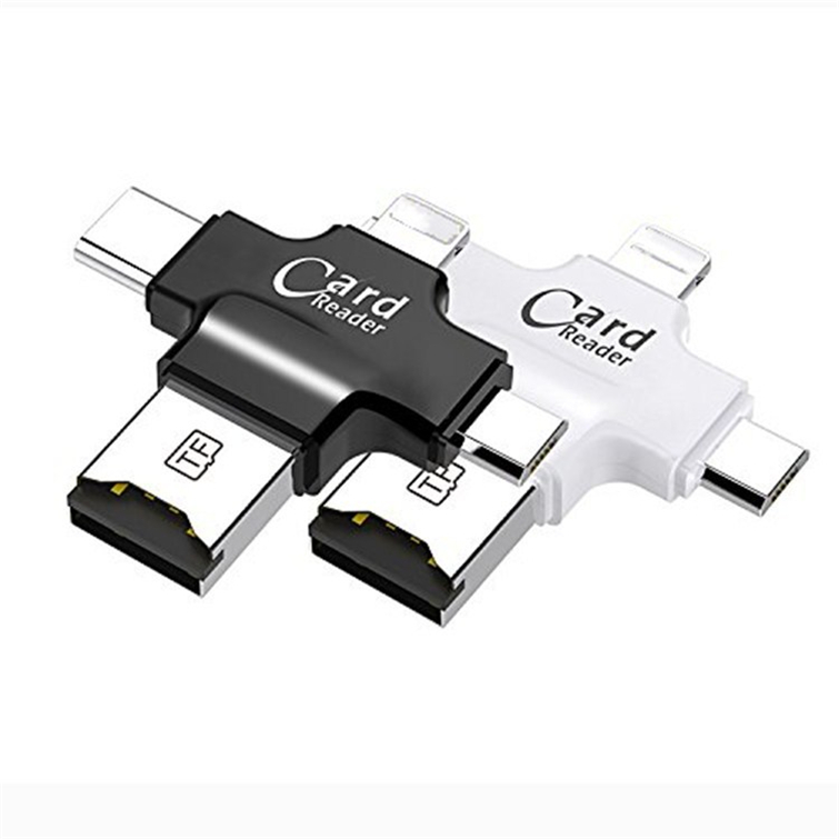 4 в 1 Usb3.1 OTG мульти SD кард-ридер для Iphone Android Type C