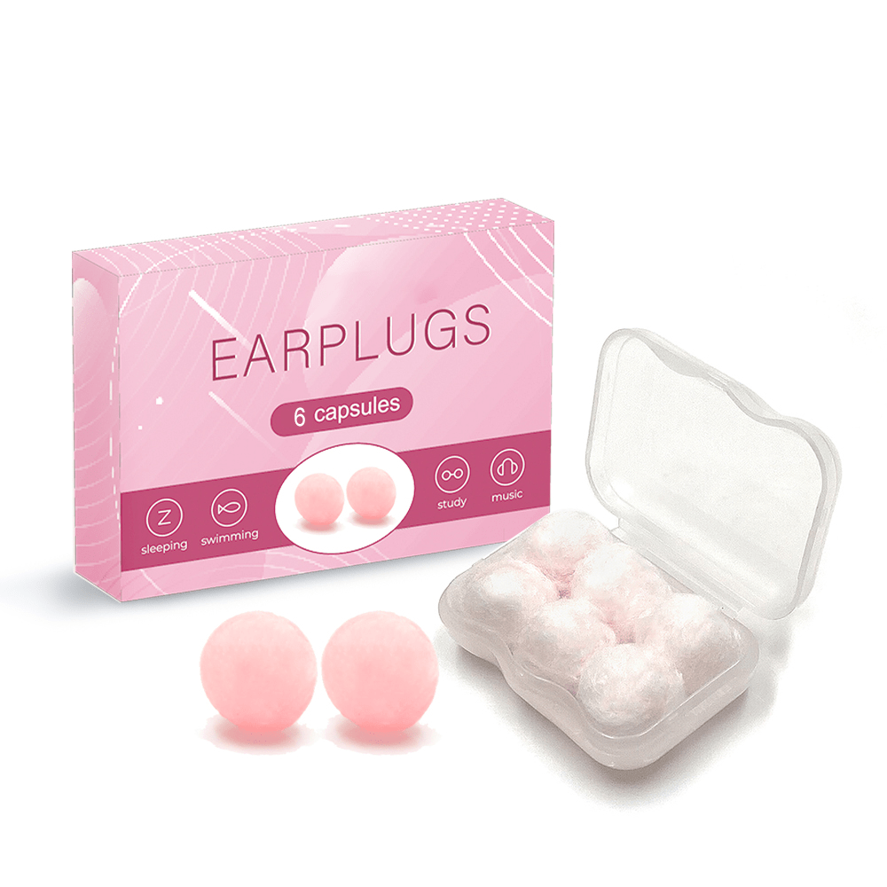 Wejump Upgraded CE Approved Wax Earplugs SNR28 dB Noise Reduction Wax Cotton Ear plugs for Sleeping Swimming