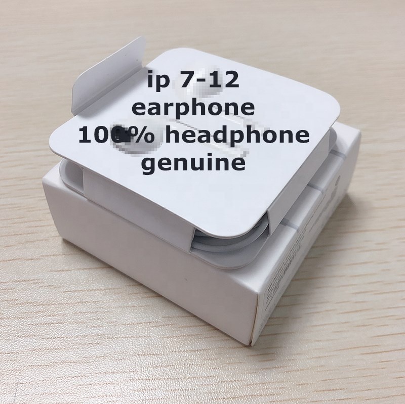 Наушники для iphone 13, 12, 11 Pro Max, 7, 8, оригинальные 100% наушники с проводным управлением, наушники-вкладыши с дистанционным управлением, стереонаушники для apple
