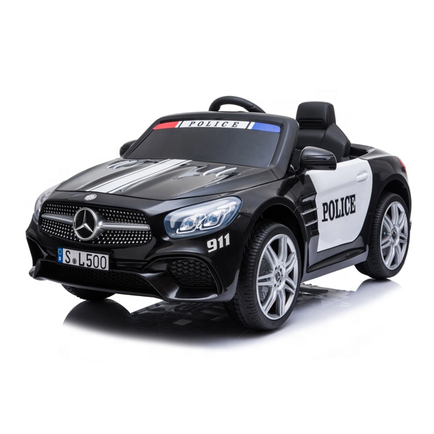 Лицензированные полицейские игрушки Mercedes Benz, электрические автомобили для детей, электрический автомобиль для езды на полицейском автомобиле для детей