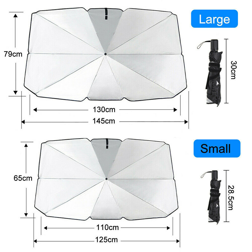 Low MOQ Foldable Car Windshield Sun Shade Umbrella Car Front Windshield Sun Shade UV Rays