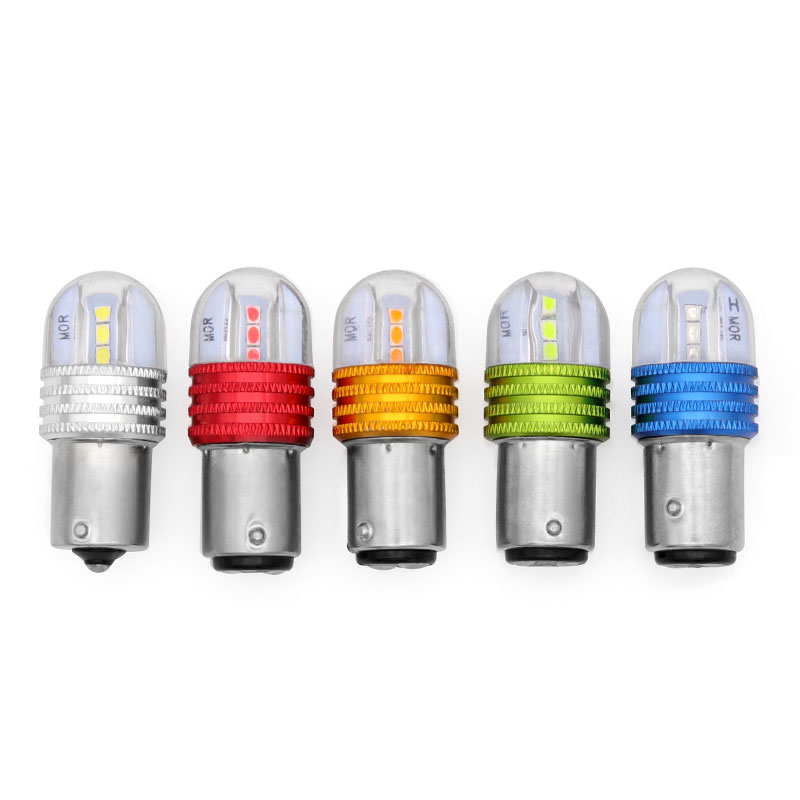 S25 1157 мотоциклетный стоп-сигнал P21/5 Вт стробоскоп мигающие огни 6SMD 3030 белые синие красные светодиодные лампы для мотоцикла