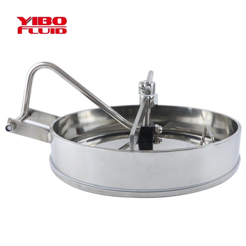 SS304/316L санитарная овальная крышка люка из нержавеющей стали для бака эллиптическая крышка люка с давлением для пивоваренного оборудования