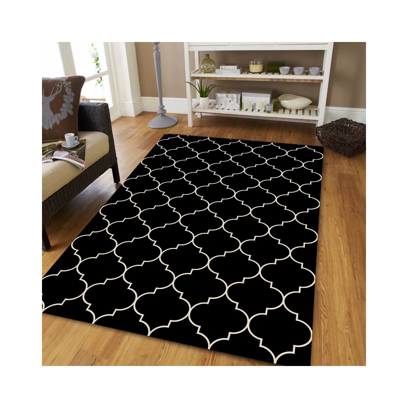 Durable Using Low Price Modern Style 3d Print Crystal Carpet Fluffy Large Rugs Living Room Carpet