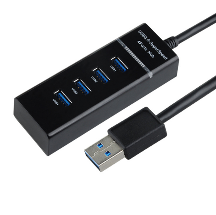 Высокоскоростные концентраторы с 4 портами, высокоскоростной 4-портовый USB 3,0, разветвитель с несколькими портами для настольных ПК, ноутбуков, адаптер, USB-разветвитель