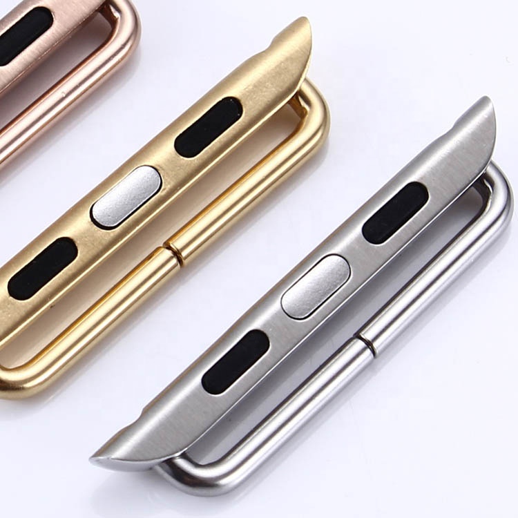 Адаптер для часов Apple Watch band 6 5 42 мм 38 мм, ремешок из нержавеющей стали, Аксессуары для браслета iwatch