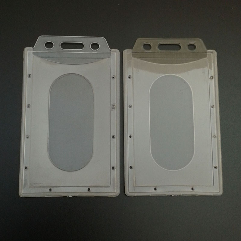 Оптовая продажа наличии PP гибкий ID Card Holder прозрачный для школьника