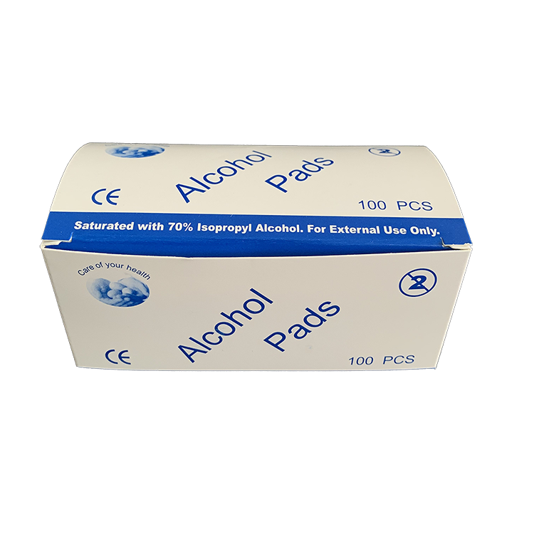 Factory Sanitary Manufacturing Alcohol And 2% Chlorhexidine Gluconate Non-woven Wet Pads in Stock