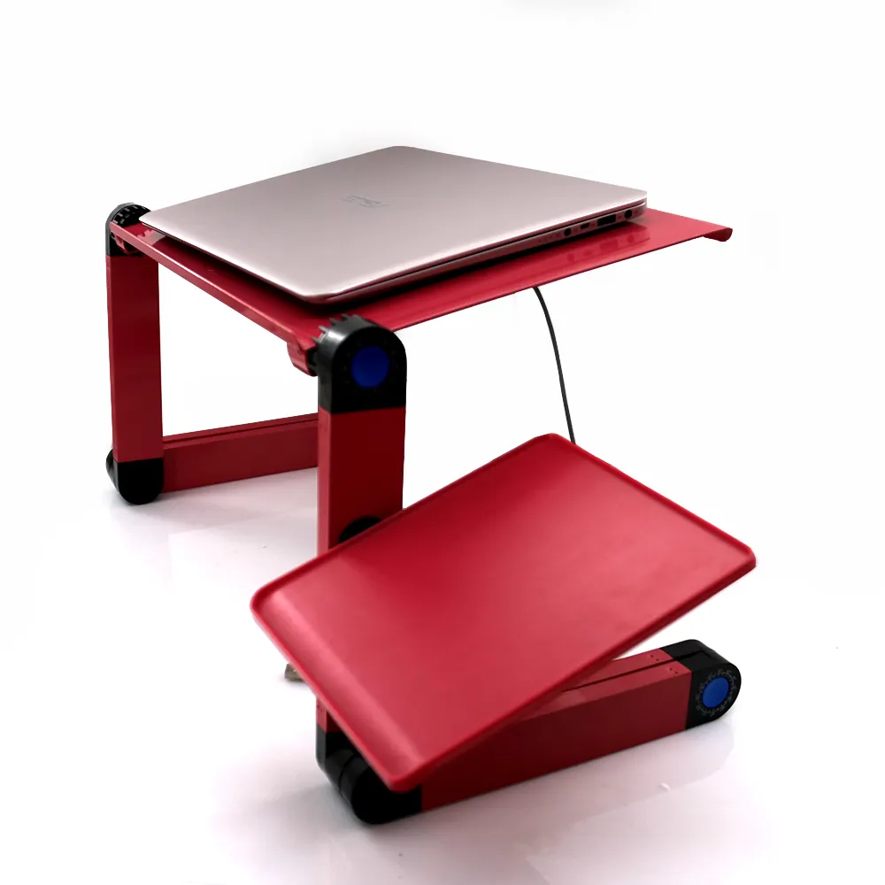 Adjustable Laptop Bed Table Portable Laptop Portable Laptop Stand with Cooling Fan