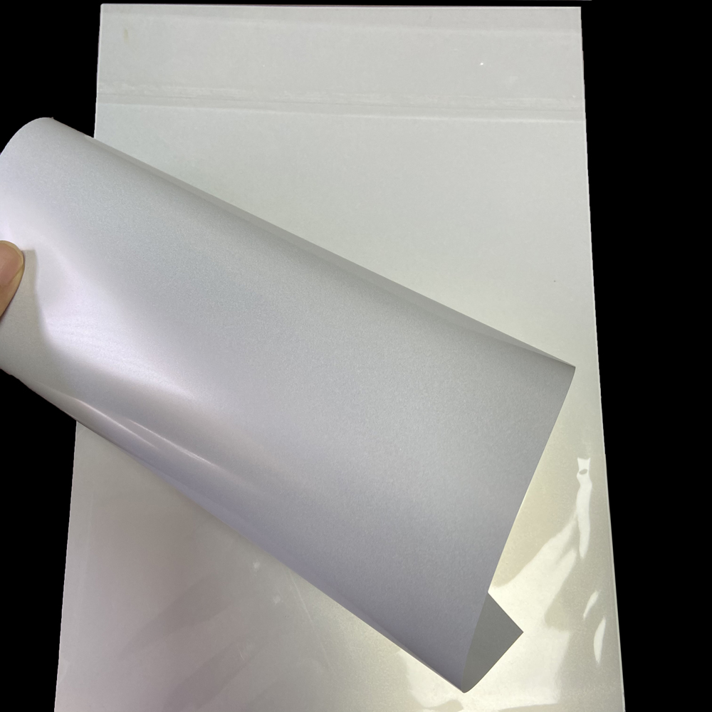 Inkjet Double Metallic Silver Opaque Film RC Photo Paper 170 micron PET Film