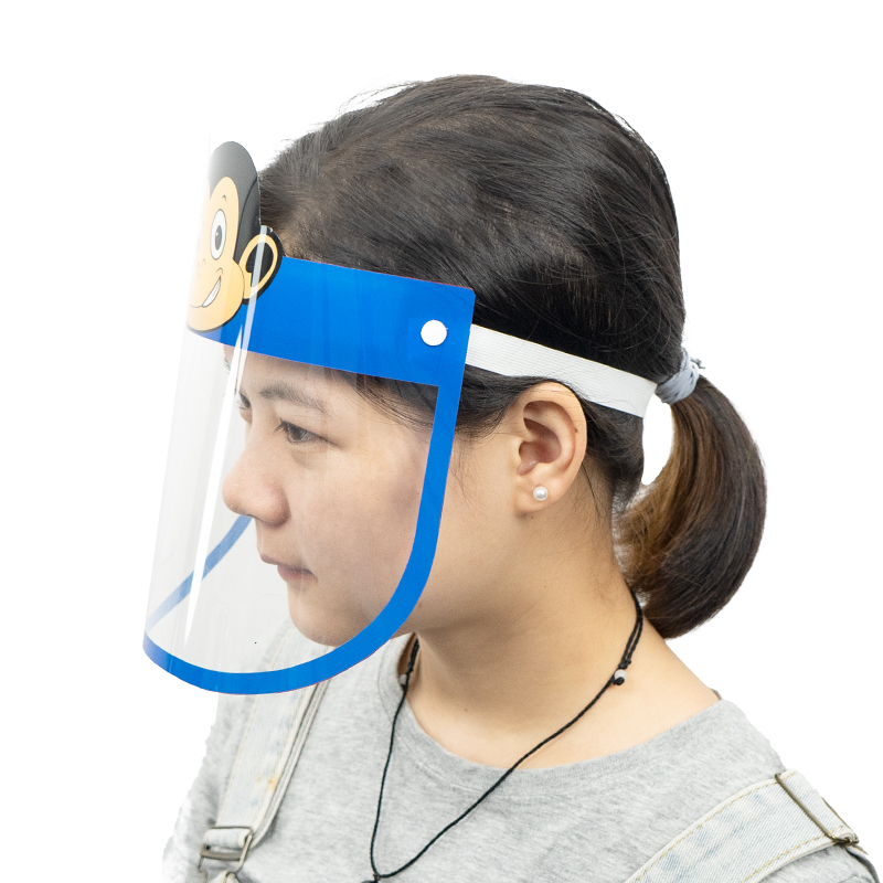Disposable Clear Plastic Children Face Shields Anti Fog Kids Face Shield