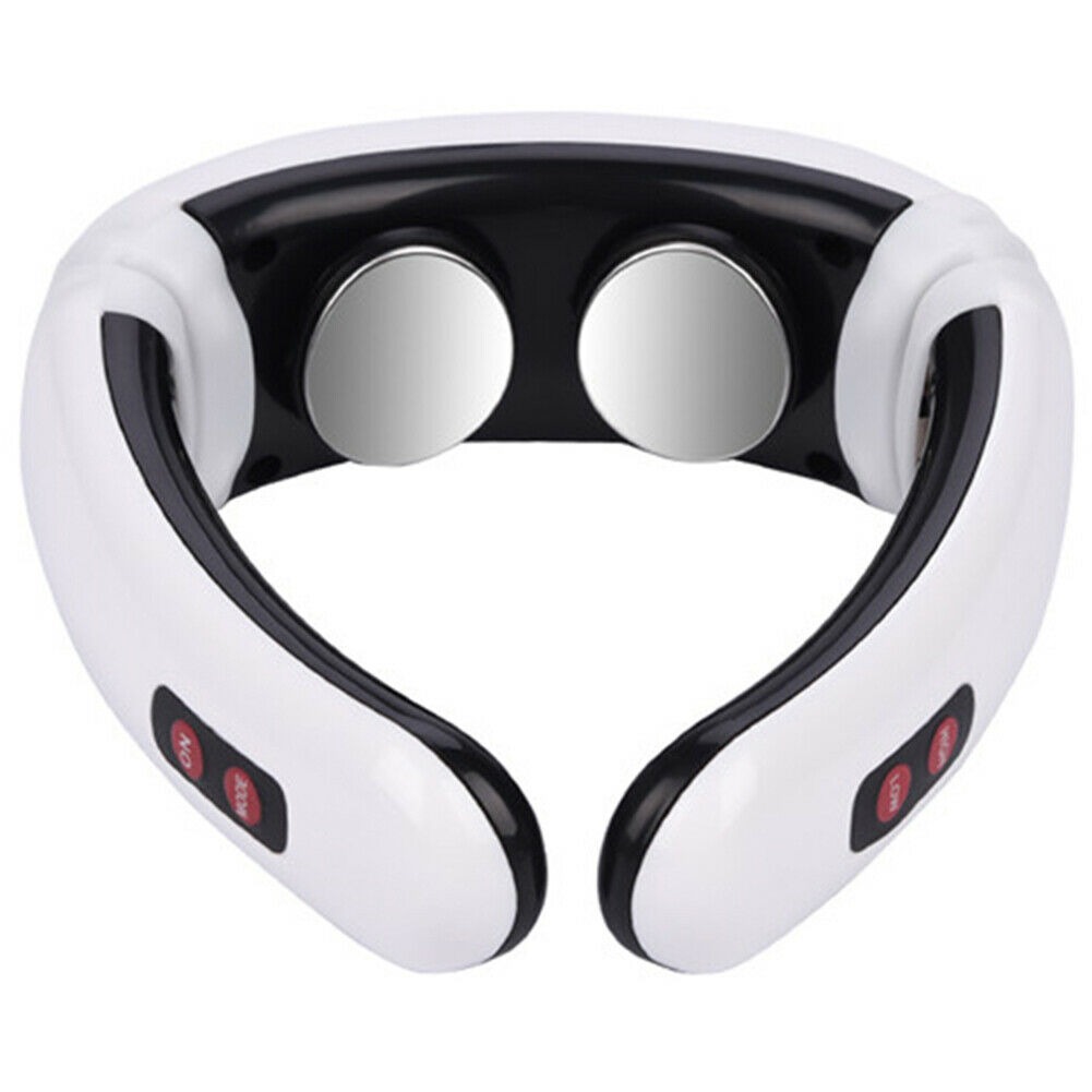 Portable mini electric pulse wireless neck massager device