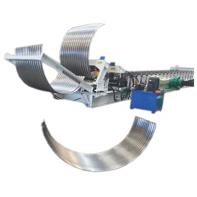 Galvanized Steel Granary Silo Making Roll Forming Machine With Arch Curving Price