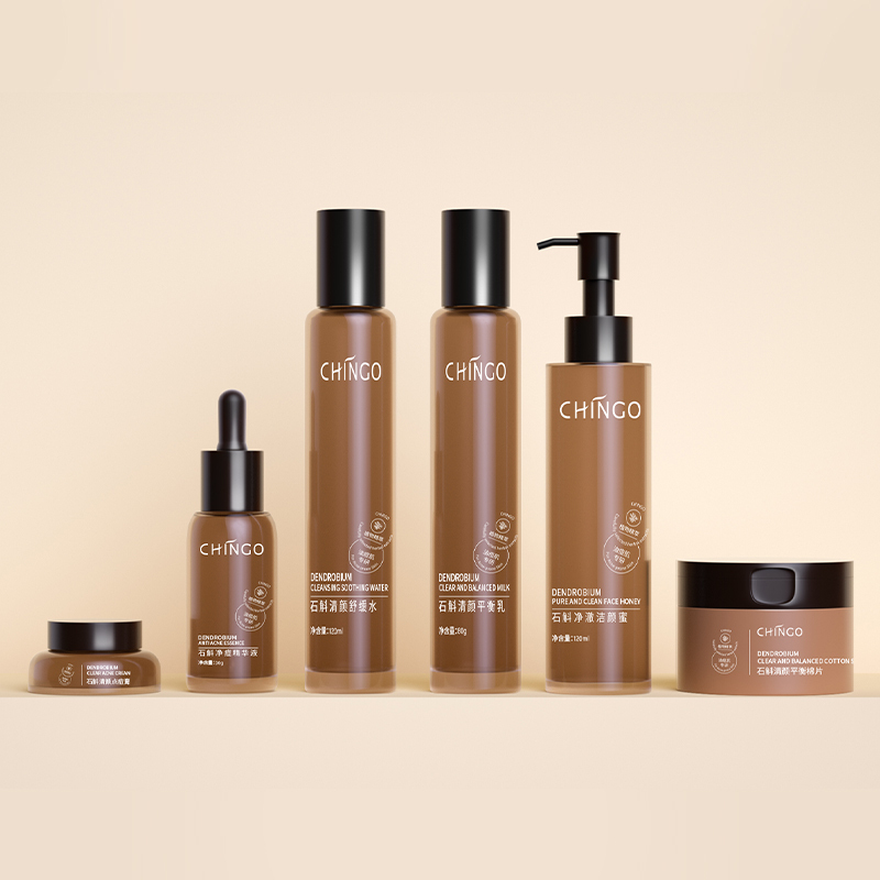 Private Label Natural vegan Acne Treatment Organic 6PCS Skincare Kit antiphlogosis antiallergic Aging Anti Acne Skin Care Set