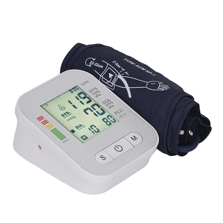 Eletronic BP Machines Digital Sphygmomanometer Cuff Upper Arm Medical Blood Pressure Monitor