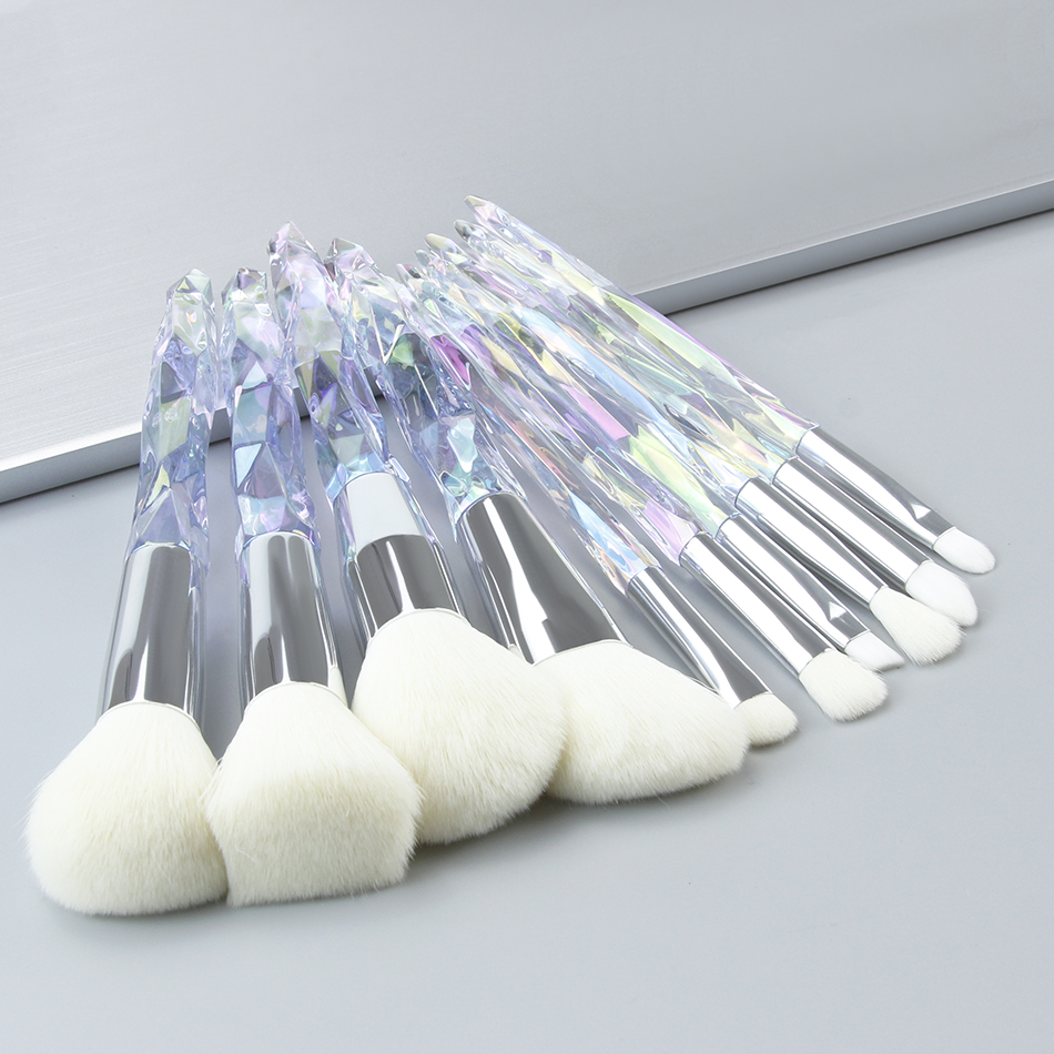 Free Sample China Manufacture Glitter Diamond Rhinestone Makeup Brush Set