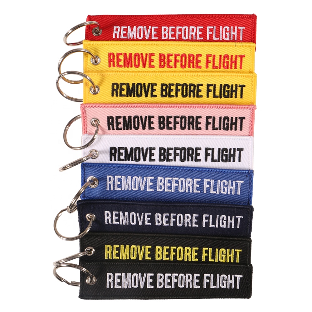 Брелок для ключей с надписью «Remove Before Flight»