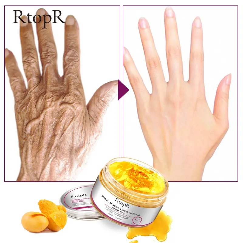Mango Repair Exfoliating Hand Wax Mask Whitening Hand Mask Anti Wrinkle Hand Mask