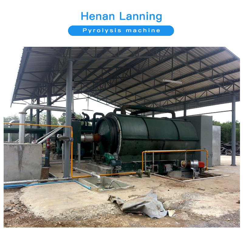 Машина для извлечения отходов Henan Lanning, пиролизная машина на 10 тонн