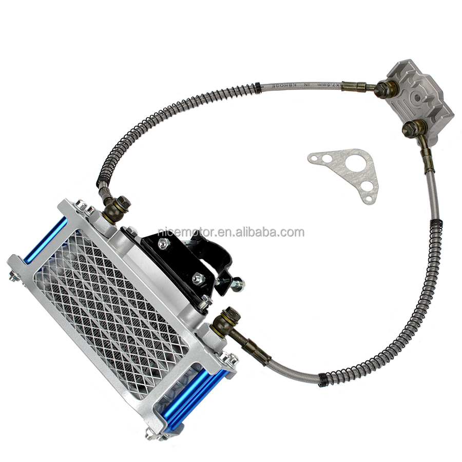 Refit Dirt Pit Bike Oil Cooler Cooling Radiator Engine Kit Universal For 110 125 140cc Motorcycle ATV