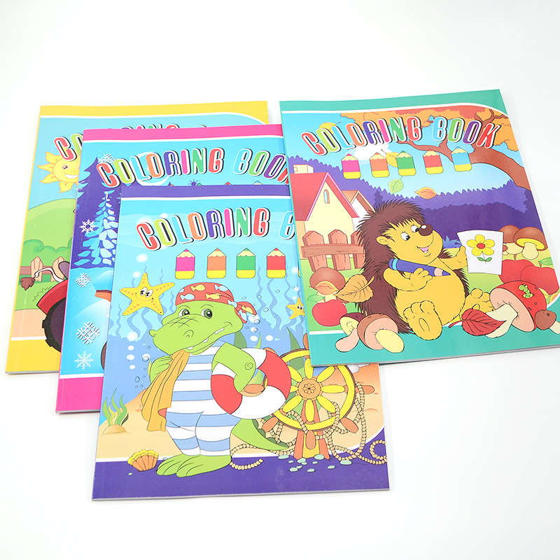 Wholesale Customized design custom children paperback coloring book printing